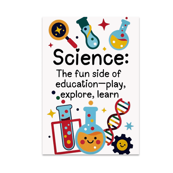 Science Fun Educational Wall Art - Science Enthusiast - 13x19 Poster Print