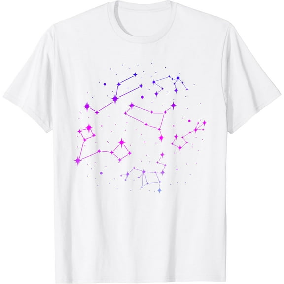 Science Galaxy Outer Space Star Constellations Astronomy T-Shirt100% cotton