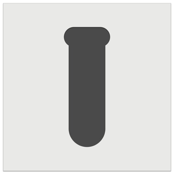 Science Glassware Test Tube Solid DIY Cookie Wall Craft Stencil - 3.5 Inch