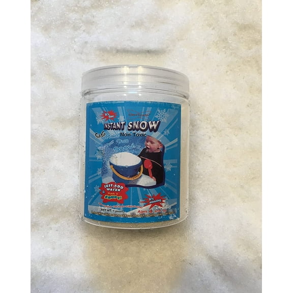Science Gone Fun - 16 Ounce Instant Fake Snow Polymer Makes 8 Gallons of Fluffy Snow