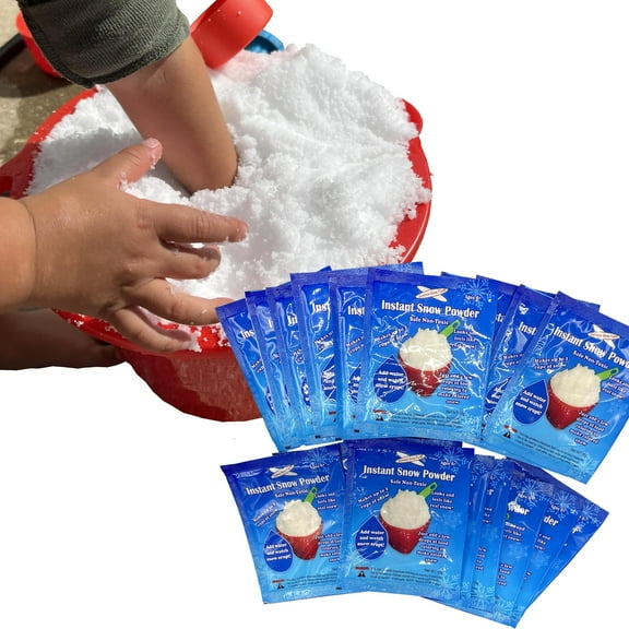 Science Gone Fun Instant Snow Powder for Make Fake Snow, Faux Snow, Artificial Snow 20-10 Grams Pack
