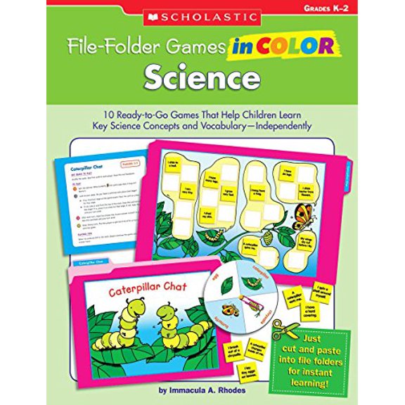Pre-Owned File-Folder Games in Color: Science: 10 Ready-to-Go Games That Help Children Learn Key Science Concepts and Vocabulary-Independently