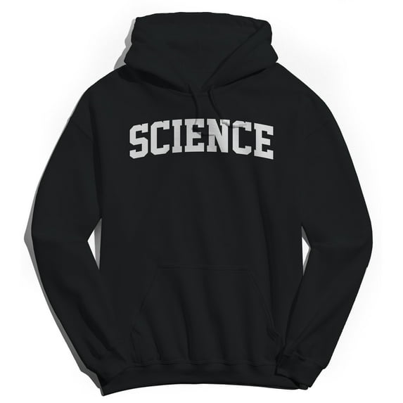 Science Graphic Black Men's Cotton Pullover Hoodie
