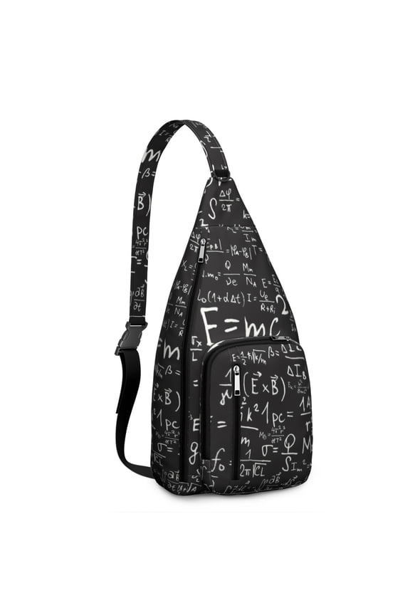 Science Graphic Sling Bag - Adjustable Crossbody Chest Backpack, Lightweight Shoulder Pack for School & Outdoor