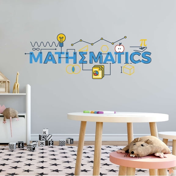 Science Growth Stem Science Technology Engineering Math Lab Study Experiments Atoms Microscope Scienctist Algebra Geometry Holiday Decorating Bedroom Wall Decal Sticker - Size: 20 In X 6 In