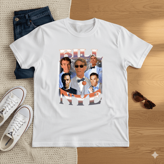Science Guy Bill Nye Retro Throwback Educational Fun Unisex T-Shirt V11304, up to size 5XL