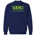 thumbnail image 1 of Science Humor Graphic Navy Men's Crewneck Sweatshirt, 1 of 1
