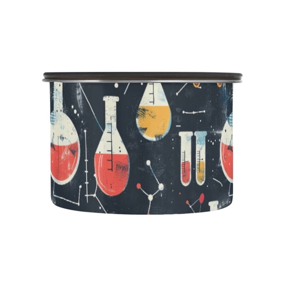 Science Instruments Airtight Coffee Bean Canister 17oz Food Storage Containers with Lids For Gournd, Tea, Sugar, Flour, Rice, Cereal, Candy Cookie Jar