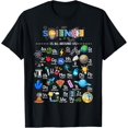 thumbnail image 1 of Science Is All Around Us Science Alphabet STEM Scientist T-ShirtMen and women, Black T-shirt, size: Extra large, 1 of 4