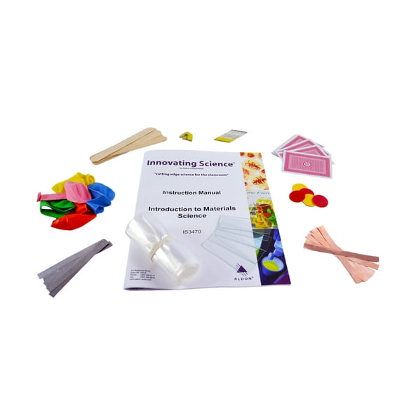 Science Kit - Introduction to Materials Science - For Teaching Metals, Polymers, Ceramics, & Composites - Hands On Lab Activity - Materials for 15 Setups - Innovating Science