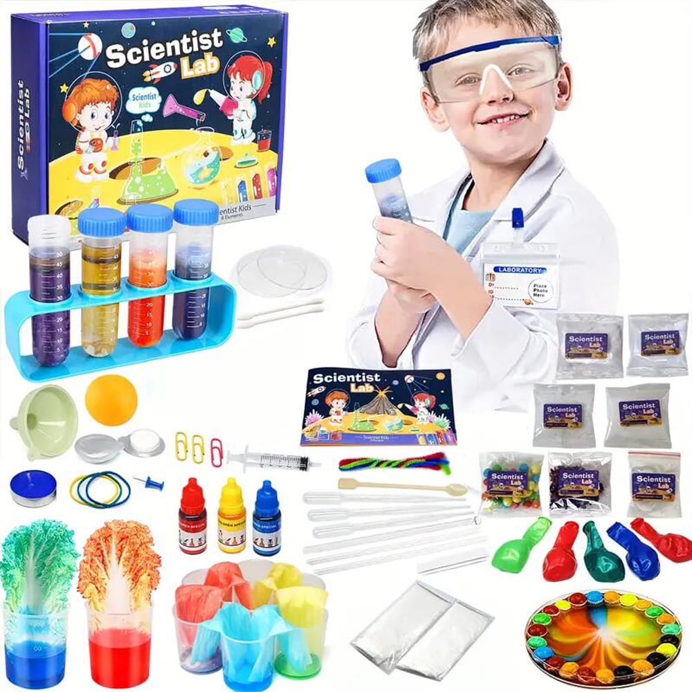 78 Lab Experiments Science Kits for Kids Age 6 7 8 9 10 11 12 Chemistry and  Physics Set Toys Gift for Kids Christmas Birthday Party 