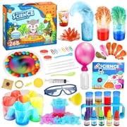 Hot Bee Science Kit with Lab Tools & 268 Experiments, STEM Chemistry Set with Goggles, Balloons, Test Tubes & Colorful Reactions, Educational Learning Toy Gift