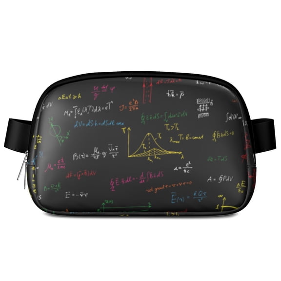 Science Lab Fanny Pack – Experimental Belt Bag with Scientific Formula Print for Science Classroom & Biology Lovers