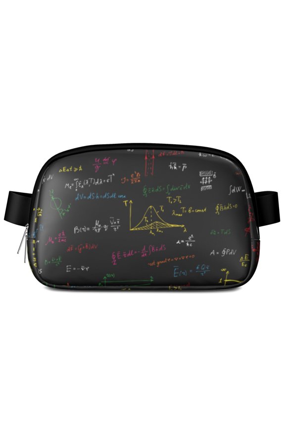 Science Lab Fanny Pack – Experimental Belt Bag with Scientific Formula Print for Science Classroom & Biology Lovers