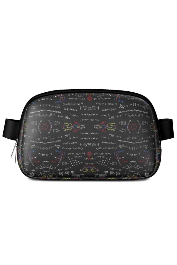 Science Lab Fanny Pack – Experimental Belt Bag with Scientific Formula Print for Science Classroom & Biology Lovers