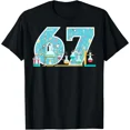 thumbnail image 1 of Science Lab Theme 67th Birthday Gift for Men Women Short Sleeve Graphic T-Shirt, 1 of 6