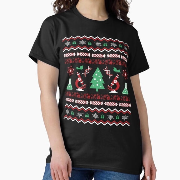 Science Laboratory Christmas Funny Sweater, Lab Technician Holiday - USA Printed G28821 Unisex T-Shirt, Up to Size 5XL