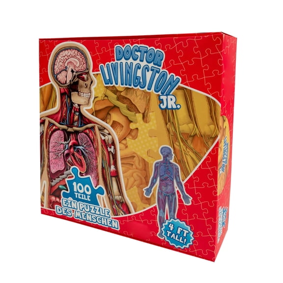 Science Learning Human Anatomy Puzzle, 6FT Life Size Human Body Floor Interactive Model, Educational Jigsaw Puzzle for Kids Homeschool Classroom STEM Learning