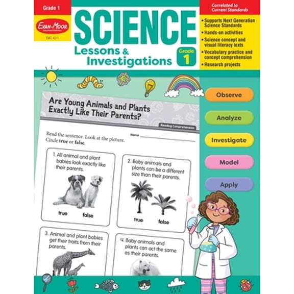Pre-Owned Science Lessons and Investigations, Grade 1 Teacher Resource (Paperback) 1645140032 9781645140030