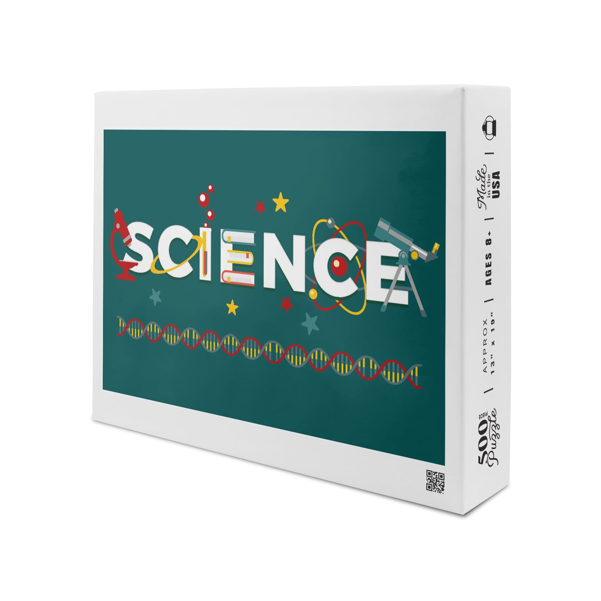 Science, Letters and Icons, Teal (19x27 inches, Premium 500 Piece ...