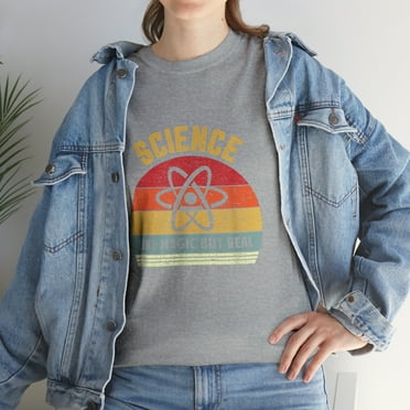 Science Like Magic But Real Funny Retro Science Teacher T-Shirt