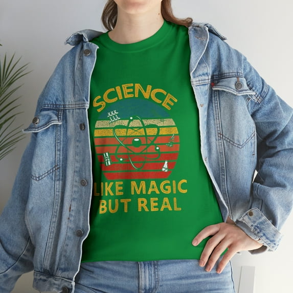 Science Like Magic But Real Vintage Scientist T-Shirt