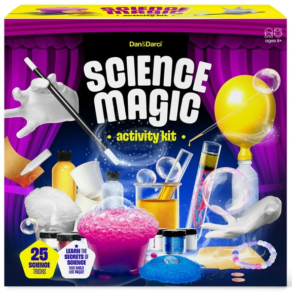 Science Magic Kit for Kids - Science Kits for Kids Age 8-12 - 8 9 10 Year Old Girl Birthday Gift - Gifts for 8 Year Old Boys, Girls - Experiments STEM Boy Toys Age 8-10, 6-8, 9-12 - Magic Tricks Set