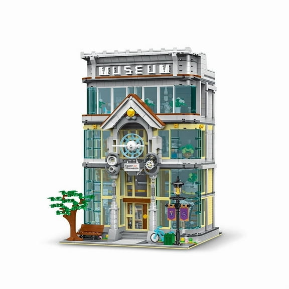 General Jim's Toys & Bricks Science Museum Modular Building Blocks Set with Lighting, 3,784 Pieces