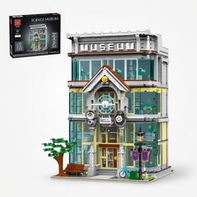 Science Museum House Building Set Collectible Model for Adults, Compatible with Lego 4-Story Modular City Architecture with LED Home Office Decor for Adults - 3784PCS