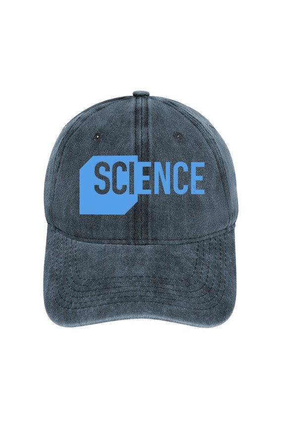 Science Navy Baseball Cap for Men Women, Adjustable Snapback Hats Cotton Hat