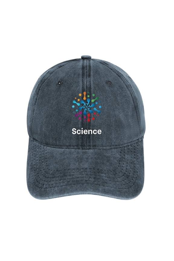 Science Navy Baseball Cap for Men Women, Adjustable Snapback Hats Cotton Hat