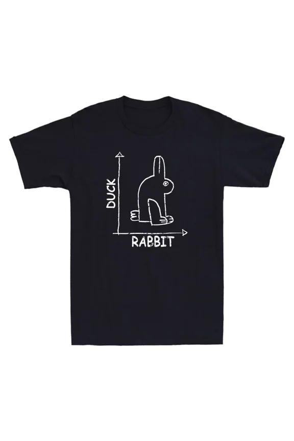 Science Nerd Duck Rabbit Illusion Funny Physics Math Geek Meme Unisex T-Shirt