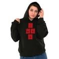 thumbnail image 1 of Science Nerd Periodic Table Valentine Hoodie Sweatshirt Women Brisco Brands S, 1 of 6