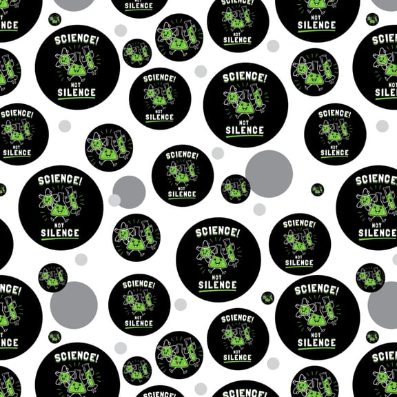 Science Not Silence Funny Humor Premium Gift Wrap Wrapping Paper Roll
