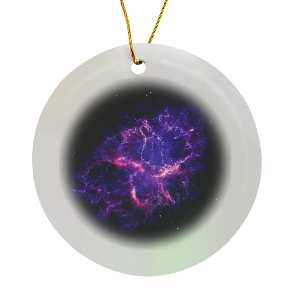 3drose, Science Outer Space View, Circle Porcelain Ornament