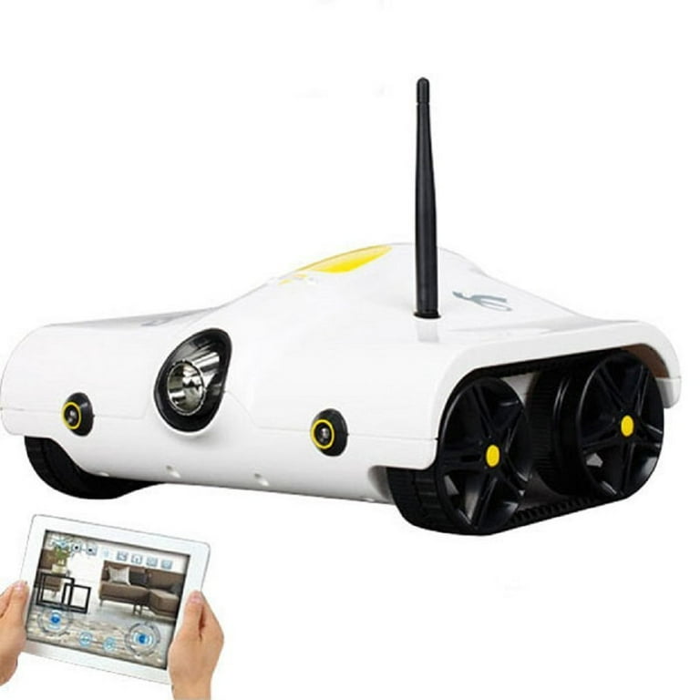 Science Purchase Spy RC Tank with Camera Support Infrared Controlled for Android iPhone iPad iPod Touch White