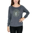 thumbnail image 1 of Science Rise Rebel Resist March Juniors Long Sleeve Slouch Top Grey X-LG, 1 of 1