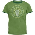 thumbnail image 1 of Science Rise Rebel Resist March Mens Ringer T Shirt Heather Green-Forest X-LG, 1 of 1