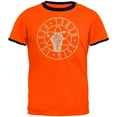 thumbnail image 1 of Science Rise Rebel Resist March Mens Ringer T Shirt Orange-Navy 2XL, 1 of 1