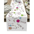 thumbnail image 1 of Science Rocket Microscope Planet Table Runner Home Wedding Table Flag Mat Centerpieces Decoration Party Dining Long Tablecloth, 1 of 7