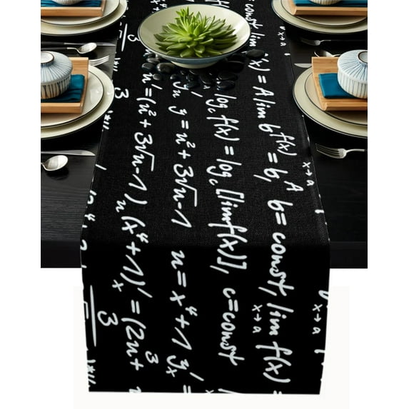 Science Rocket Microscope Planet Table Runner Home Wedding Table Flag Mat Centerpieces Decoration Party Dining Long Tablecloth