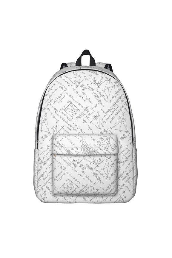 Science Rules Backpack, Laboratory Experiment Design, Scientific Formula School Bag, Biology Student Travel Daypack