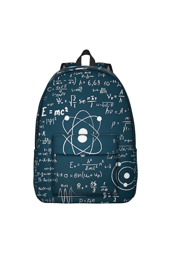 Science Rules Backpack for Biology Students, Laboratory Experiment Design, Scientific Knowledge School Bag, Science Classroom Daypack