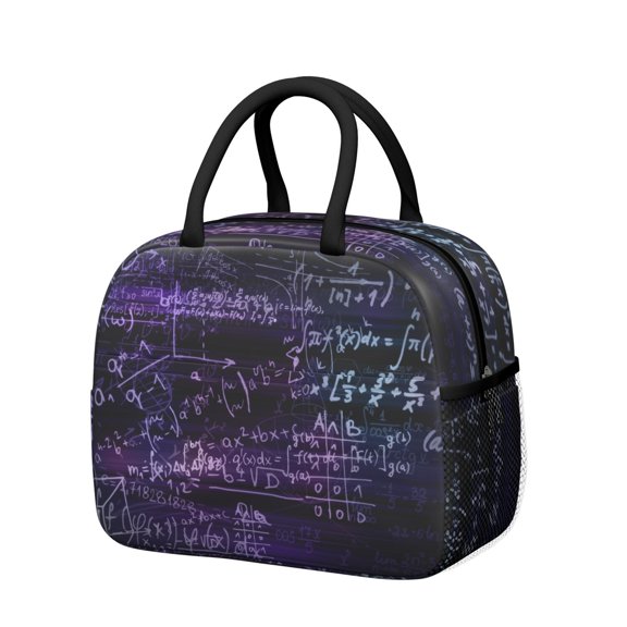 Science Rules Insulated Lunch Bag Reusable Thermal Cooler Tote with Educational Print for Work Study and Outdoor Activities