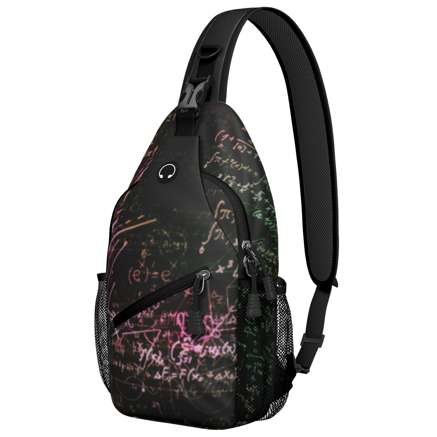 Science Rules Sling Bag for Hiking & Travel Anti-Theft Crossbody Bag with Spacious Pockets Durable Chest Backpack for Outdoor Adventures & Daily Commuting