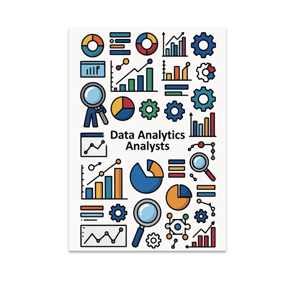 Science STEM Data Analytics Wall Decor - Data Analytics Analysts - 13x19 Poster Print