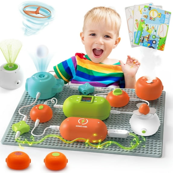 Science STEM Kits for Kids, Electronics Exploration Kit, 45 Pcs DIY Circuit Parts, 420+ Electronics Projects, STEM Educational Circuit Board Toy Gifts for Kids 8-12