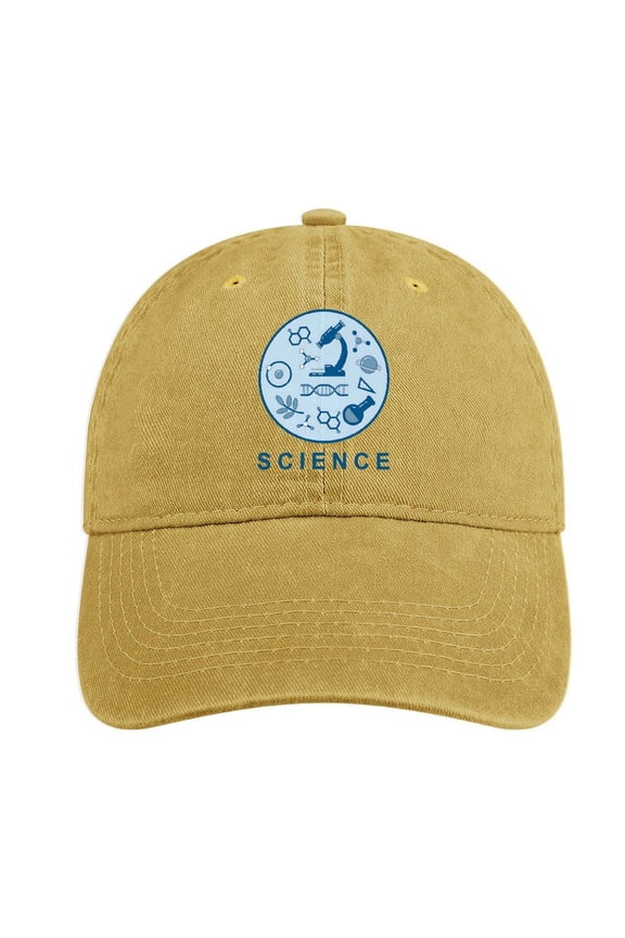 Science Sand Colour Baseball Cap for Men Women, Adjustable Snapback Hats Cotton Hat