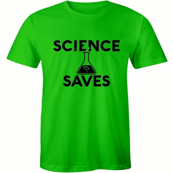 Science Saves Chemsitry Nerdy Geeky Smart Gym Reaction Scientist T-Shirt
