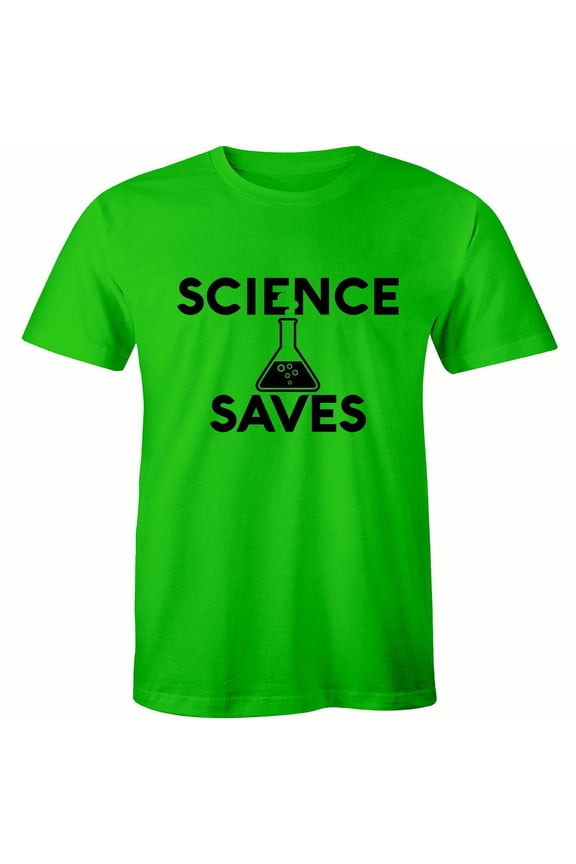 Science Saves Chemsitry Nerdy Geeky Smart Gym Reaction Scientist T-Shirt